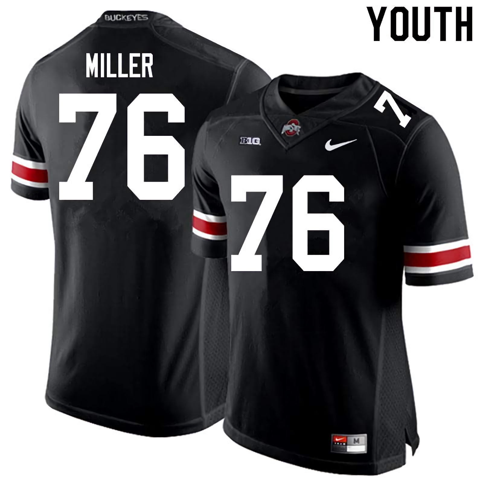 Harry Miller Ohio State Buckeyes Youth NCAA #76 Nike Black College Stitched Football Jersey JYY1156YS